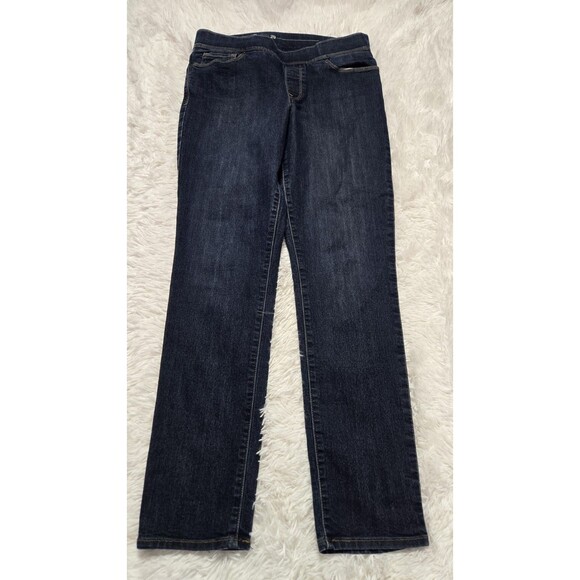 Levi's Pull On Skinny Dark Wash Stretch Cotton Mid-Rise Jeans Size 29 30x29 - Picture 2 of 10